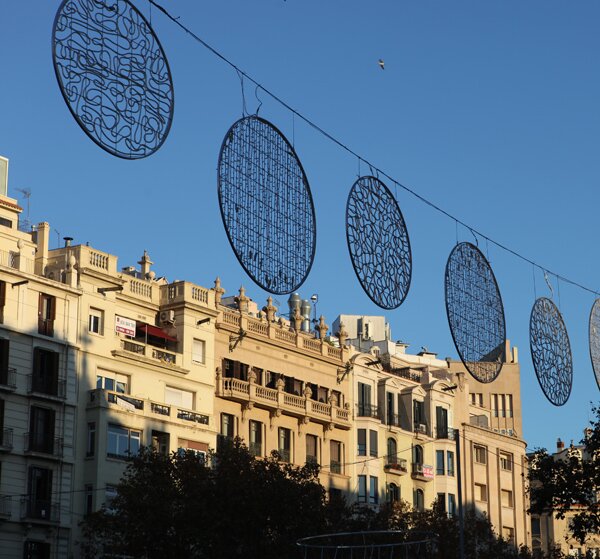 Christmas lights in Barcelona