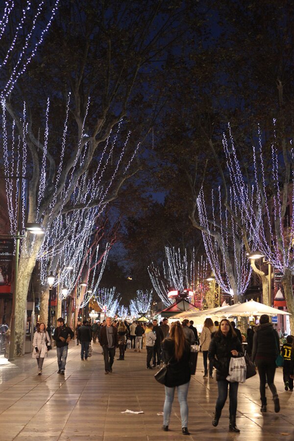 Las Ramblas Christmas 2013