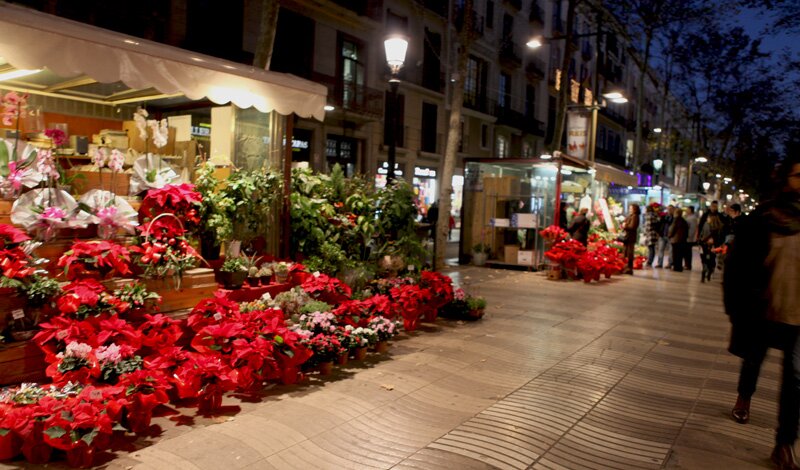 Las Ramblas flower sellers