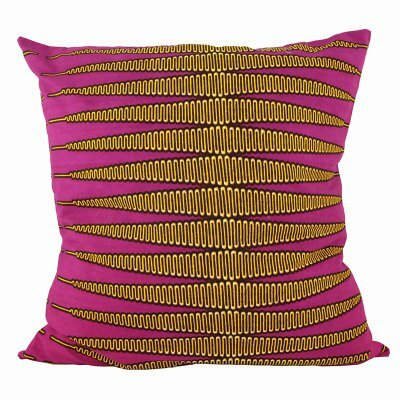 Preview image for African Print Cushion - Coils