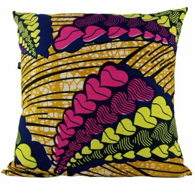 Preview image for African print cushion - Utopia 