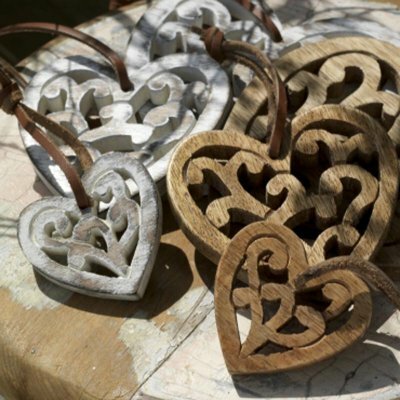 Preview image for Carved Heart Decoration - Small