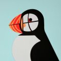 Puffin screen print