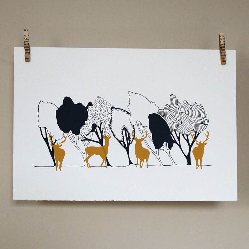 Stag artist print
