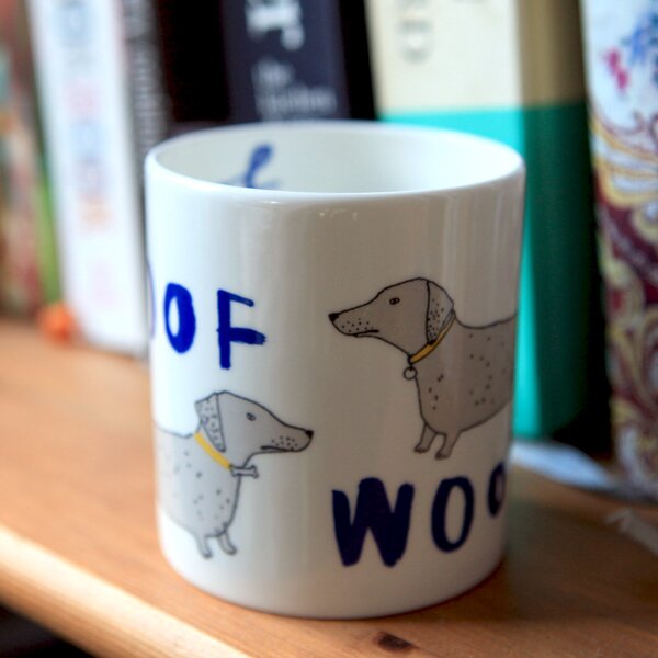 Sausage dog mug - woof!