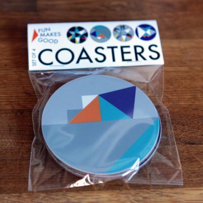Preview image for Geometric Coaster Set - Mixed design