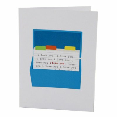 Handmade Card - I Love You Index