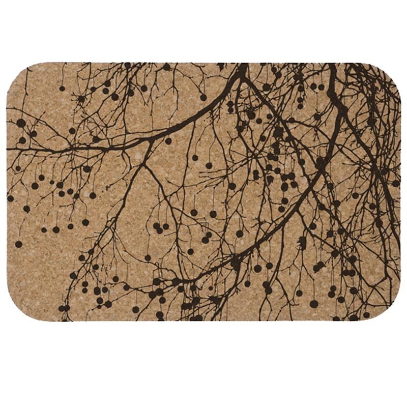 Tree silhouette cork placemats