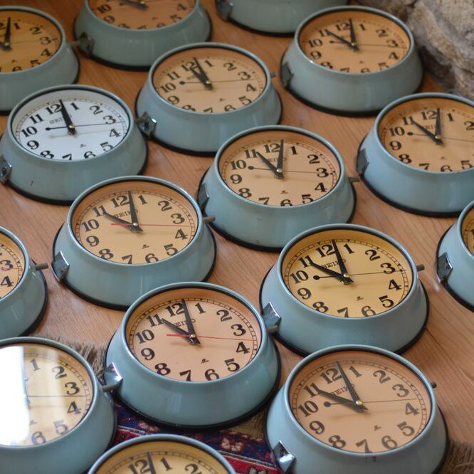 Vintage ships clocks