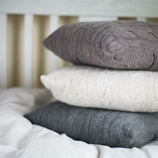 Lambswool cushion